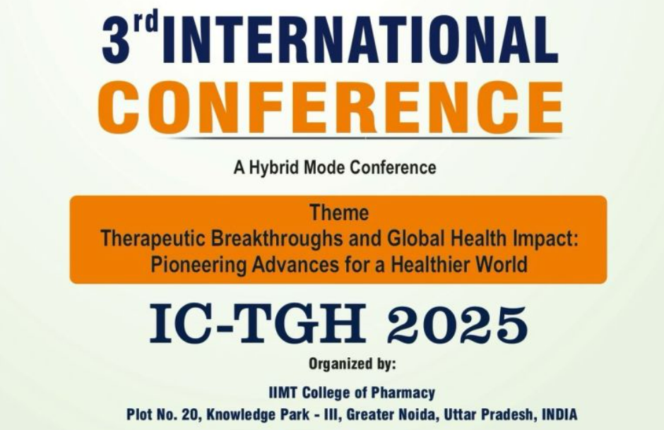 3rd International Conference (IC-TGH 2025): Pioneering Advances for a Healthier World