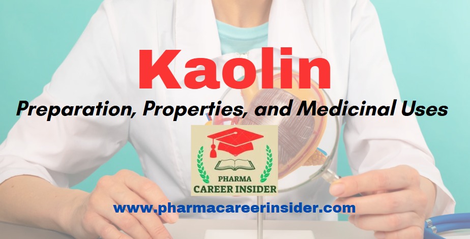 Kaolin: Preparation, Properties, and Medicinal Uses